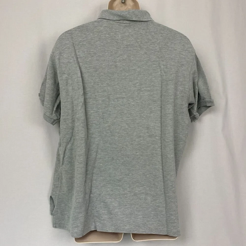 Vintage‎ Polo Ralph Lauren Shirt Medium Mens Cookie Patch Logo Jeans Co Gray 90s